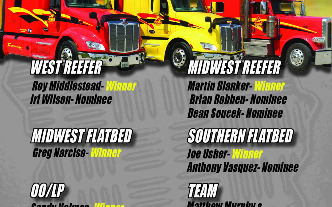 2019 July Drivers of the Month (8/22/2019)